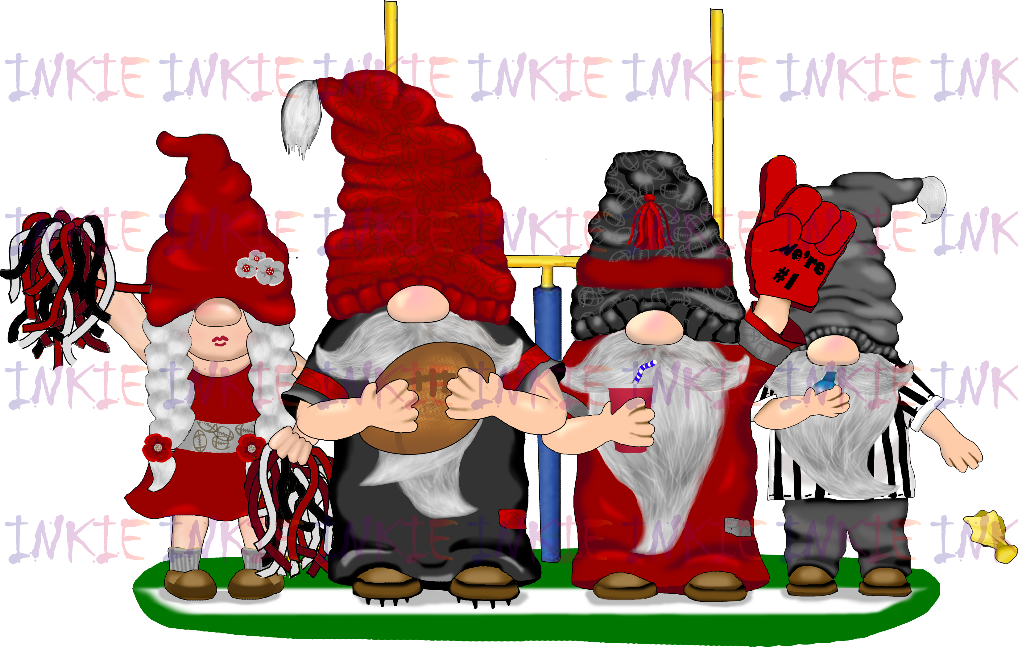 Football Gnomes with NFC Colors